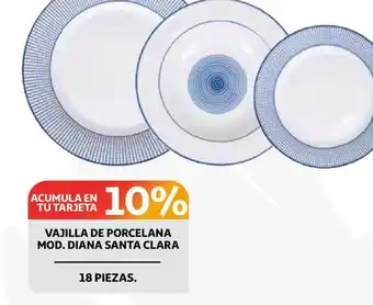 Alcampo Vajilla de Porcelana Mod. Diana Santa Clara oferta