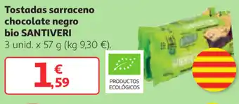 Alcampo Santiveri Tostadas sarraceno chocolate negro bio 3 unid. x 57 g oferta