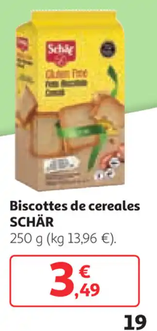 Alcampo SCHÄR Bizcottes de cereales 250g oferta
