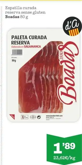 Sorli Paleta curada boadas oferta