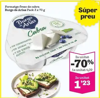 Sorli Queso de cabra burgo de arias oferta