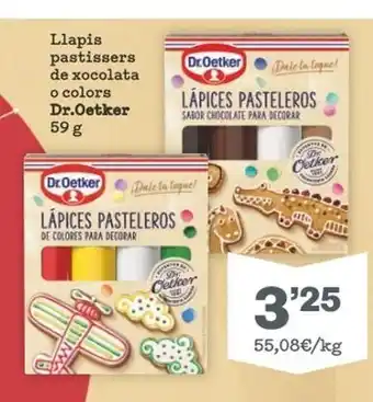 Sorli Lápices dr oetker oferta