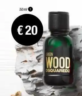 Ryanair 50 ml € 20 green wood dsquared2 oferta