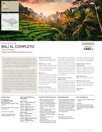Tui Travel PLC 62 asia indonesia dempe ocenionoco exclusivo tui bali al completo 11 días / 8 noches denpasar, ubud, belimbing, candid oferta