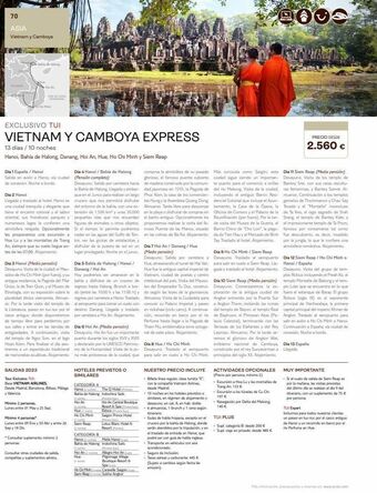 Tui Travel PLC 70 asia vietnam y camboya bahle hang ha an hadema ci me exclusivo tui vietnam y camboya express 13 días / 10 noches oferta