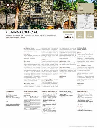 Tui Travel PLC Filipinas esencial 9 días / 6 noches (12 días / 9 noches con opción playas: el nido o bohol) manila, banaue, sagada y bontoc oferta