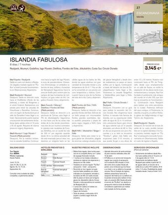 Tui Travel PLC Islandia fabulosa 8 días / 7 noches reykjavik, akureyri, godafoss, lago myvatn, detifoss, fiordos del este, jökulsárlón, co oferta