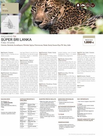 Tui Travel PLC 88 asia sri lanka anuradhapus da ma cont ardy exclusivo tui súper sri lanka eliye 11 días / 8 noches colombo, damb oferta