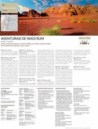 Tui Travel PLC 40 oriente medio jordania castille shobak wad aventuras de wadi rum 8 días / 7 noches ammán, castillos del desierto, oferta