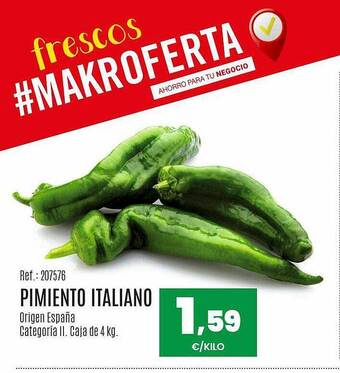 Makro Pimiento italiano oferta