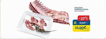 Cash Ecofamilia Chuletas cordero lechal oferta