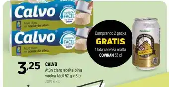 Coviran Calvo atún claro aceite oliva vuelca fácil oferta