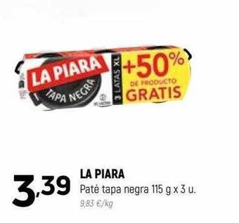 Coviran La piara paté tapa negra oferta