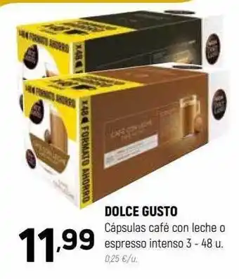 Coviran Dolce gusto cápsulas café con leche o espresso intenso oferta