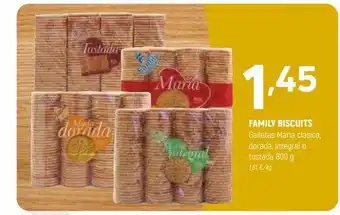 Coviran Family biscuits galletas maria clásica, dorada, integral o tostada oferta
