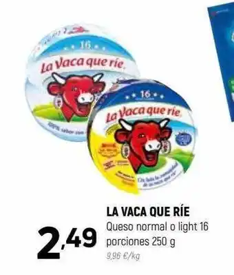 Coviran La vaca que ríe queso normal o light 16 porciones oferta