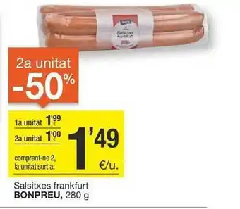 BonpreuEsclat Salsitxes frankfurt oferta