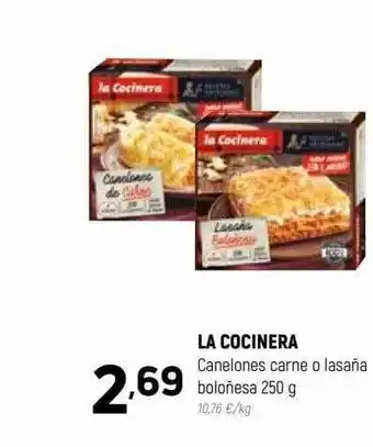 Coviran La cocinera canelones carne o lasaña boloñesa oferta