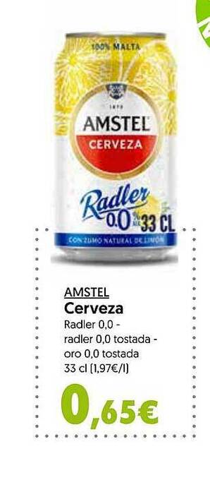 Hiper Usera Amstel cerveza oferta