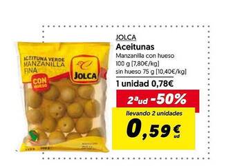 Hiper Usera Jolca aceitunas oferta