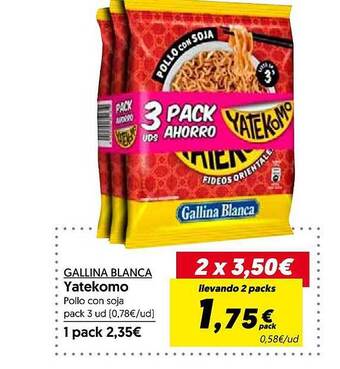 Hiper Usera Gallina blanca yatekomo oferta