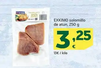 HiperDino Exkimo solomillo de atún oferta