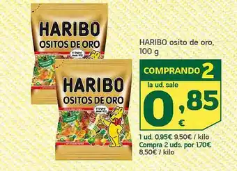 HiperDino Haribo osito de oro oferta