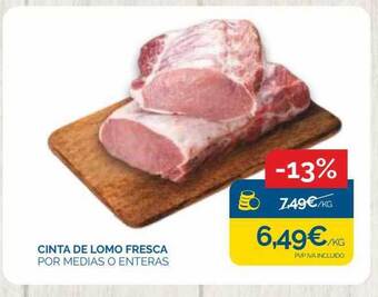 Supermercados La Despensa Cinta de lomo fresca oferta