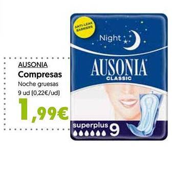 Hiper Usera Ausonia compresas oferta