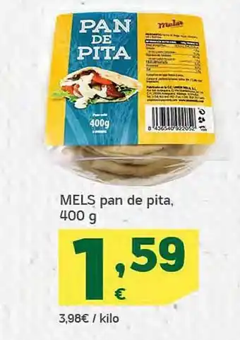 HiperDino Mels pan de pita oferta