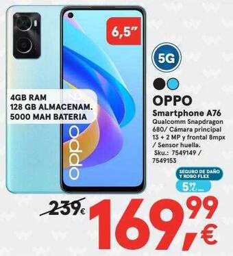 Worten Oppo smartphone a76 oferta