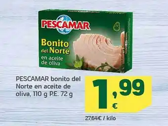 HiperDino Pescamar bonito del norte en aceite de oliva oferta