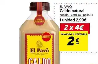 Hiper Usera El pavo caldo natural oferta