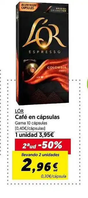 Hiper Usera L'or café en cápsulas oferta