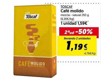 Hiper Usera Toscaf café molido oferta
