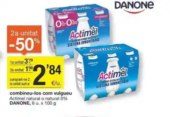 BonpreuEsclat Actimel natural o natural 0% danone oferta