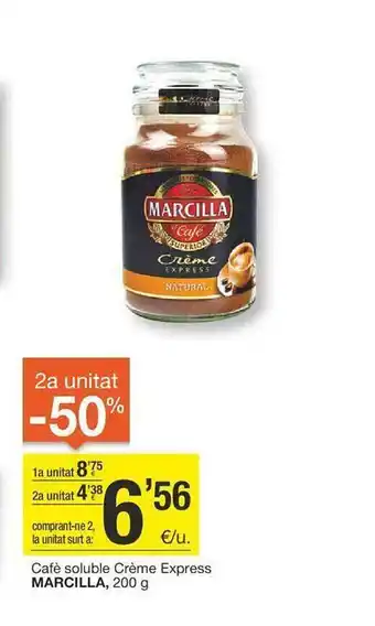 BonpreuEsclat Café soluble crème express marcilla oferta
