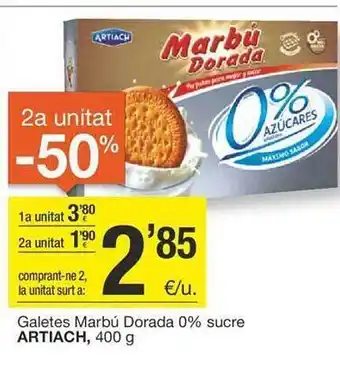 BonpreuEsclat Galetes marbú dorada 0% sucre artiach oferta