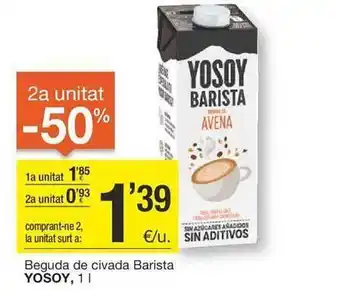 BonpreuEsclat Beguda de civada barista yosoy oferta