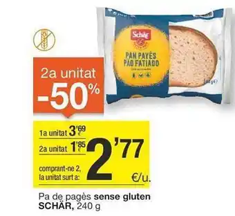 BonpreuEsclat Pa de pagès sense gluten schär oferta