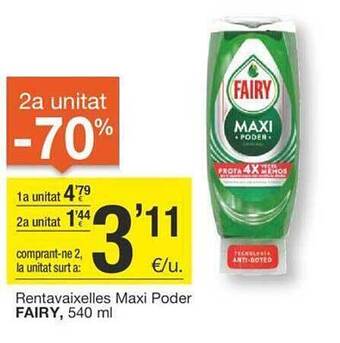 BonpreuEsclat Rentavaixelles maxi poder fairy oferta
