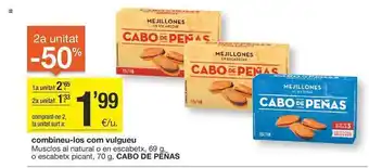 BonpreuEsclat Musclos al natural o en escabetx, picant cabo de penas oferta
