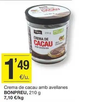 BonpreuEsclat Crema de cacau amb avellanes bonpreu oferta