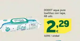 HiperDino Dodot aqua pure toallitas con tapa oferta