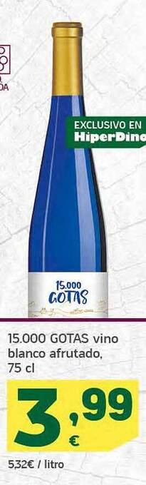 HiperDino 15.000 gotas vino blanco afrutado oferta