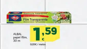 HiperDino Albal papel film oferta