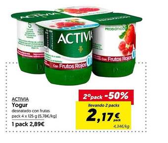 Hiper Usera Activia yogur oferta