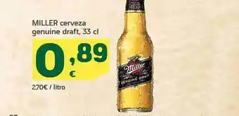HiperDino Miller cerveza oferta