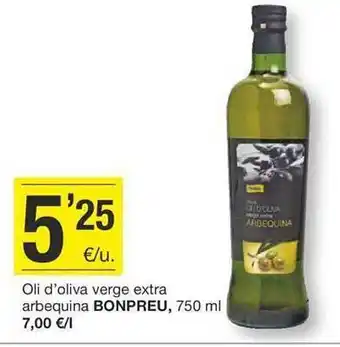 BonpreuEsclat Oli d'oliva verge extra arbequina bonpreu oferta