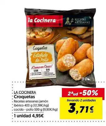 Hiper Usera La cocinera croquetas oferta